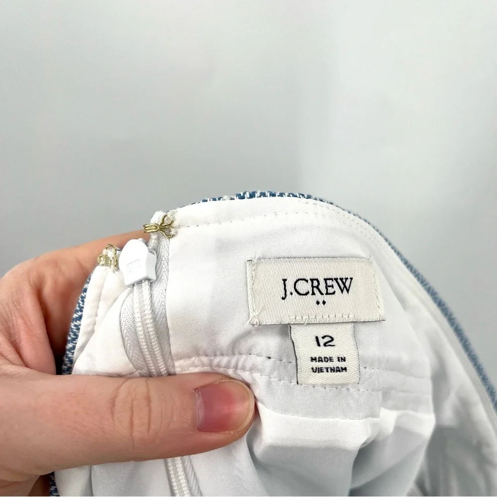 J. Crew Light Blue A-Line Skirt
